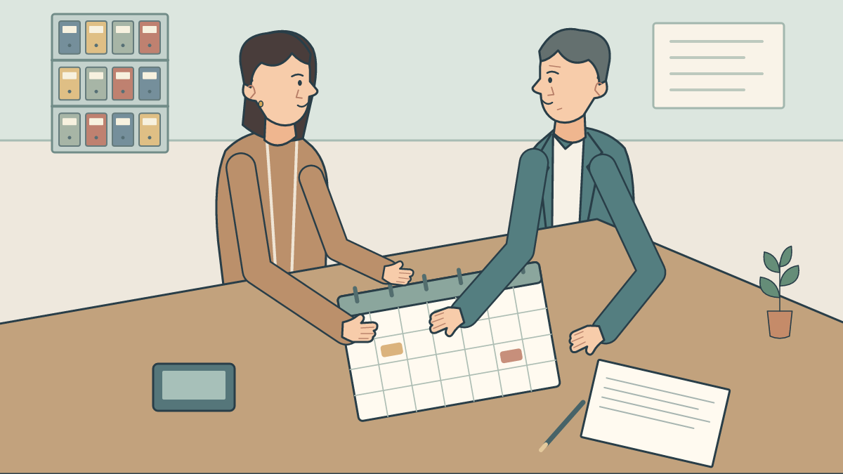 Bên ủy quyền và người đại diện kiểm tra thời gian thực hiện công việc